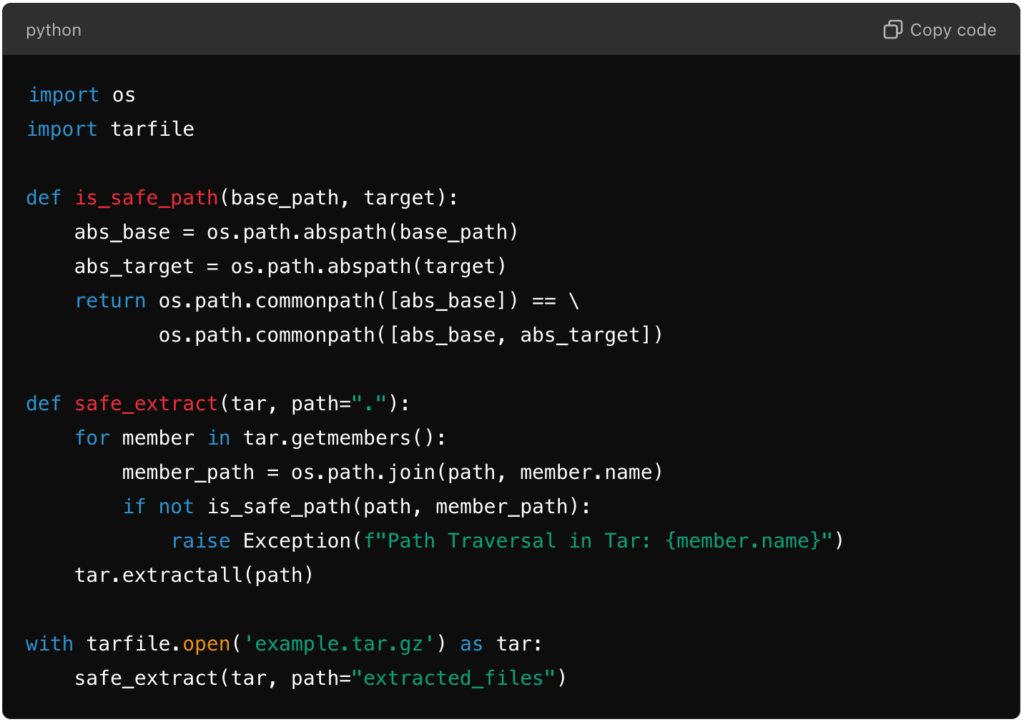 What Is The Tarfile Vulnerability in Python?