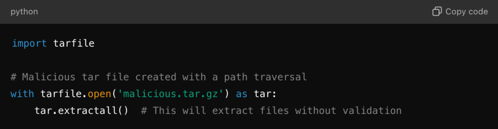 What Is The Tarfile Vulnerability in Python?